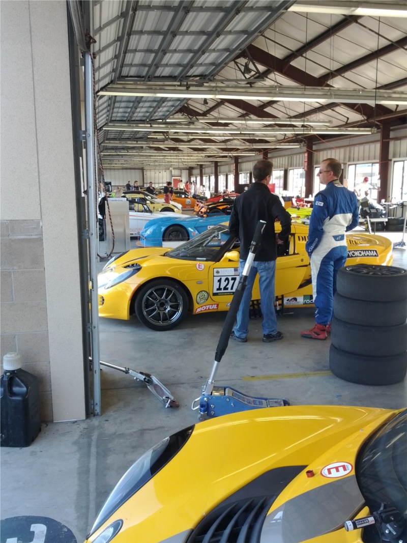 Lotuses in garage at Infineon