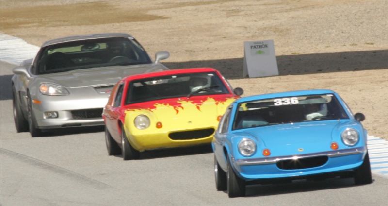 Europas and Porsche on Laguna Seca