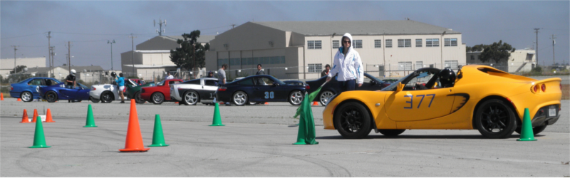 Picture of start line at autocross