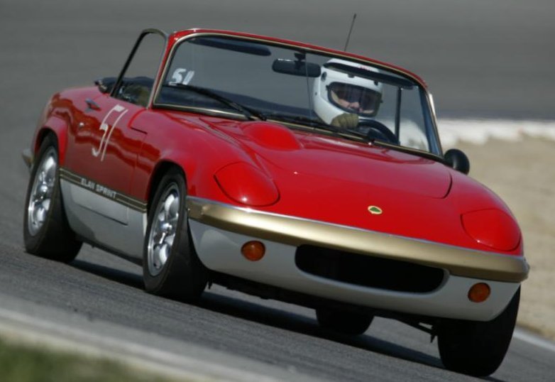 Picture of Lotus Elan on Laguna Seca Race Track