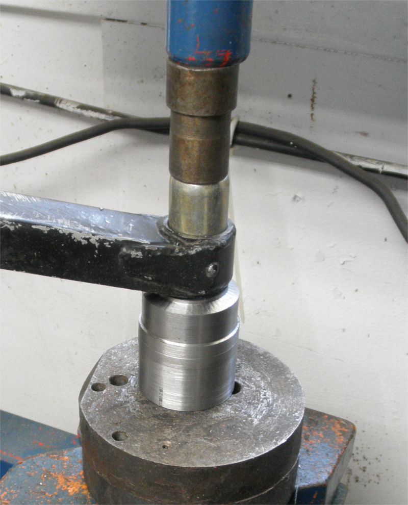 Photo installing a-arm bushing