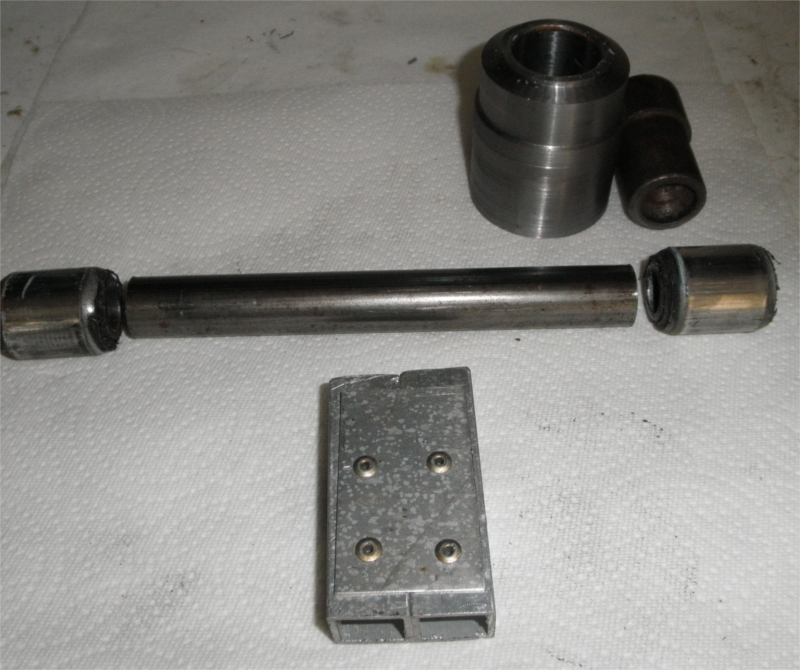 Photo of suspension tooling on bench