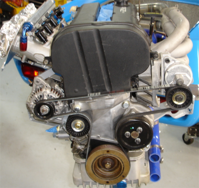 zetec engine with old alternator drive