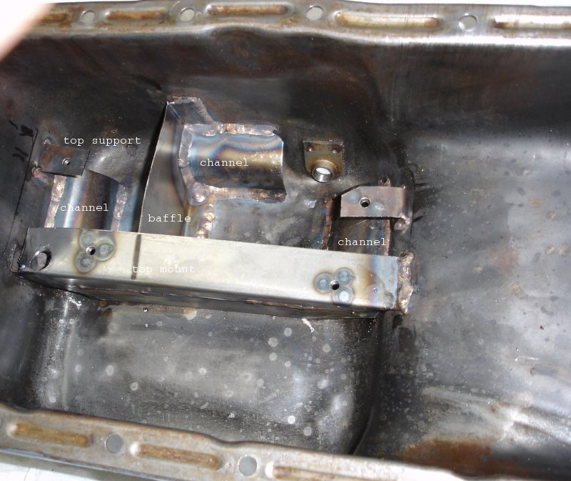 picture of the inside of the oil pan