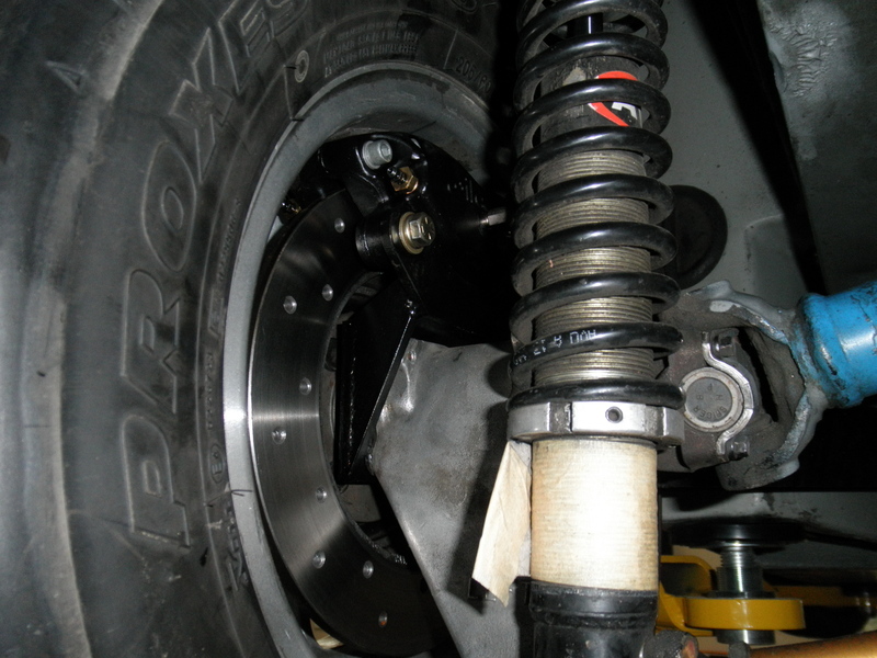 picture of rear brakes inside left hand wheel
